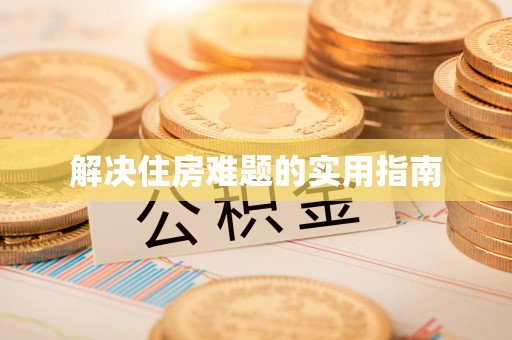 振兴解决住房难题的实用指南